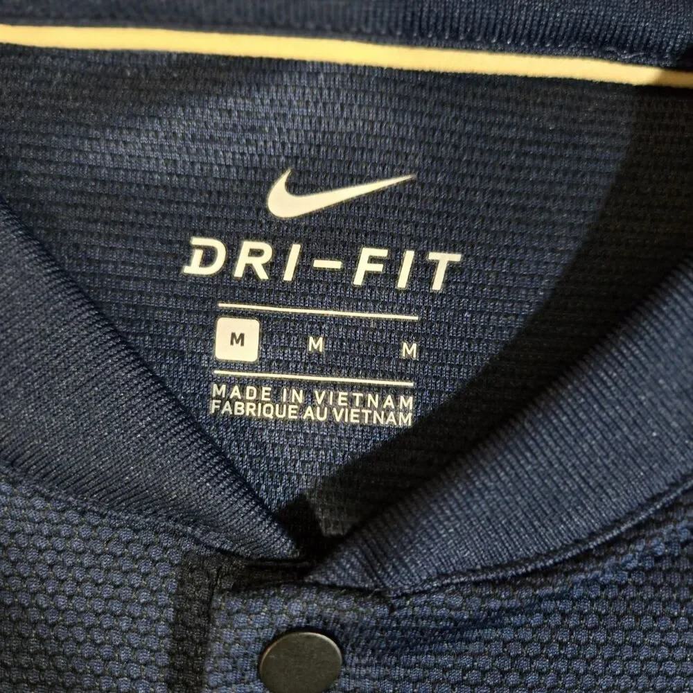 Mens Nike Pittsburgh Panthers Short Sleeve Blade Collar Polo Shirt Medium